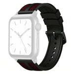 xDfind 火焰混合尼龍編織矽膠錶帶，適用於 Apple Watch 42 / 44 / 45 / 46 / 49mm，適用於 Apple Watch 38 / 40 / 41 / S11 42mm