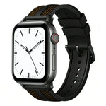 xDfind 火焰混合尼龍編織矽膠錶帶，適用於 Apple Watch 42 / 44 / 45 / 46 / 49mm，適用於 Apple Watch 38 / 40 / 41 / S11 42mm