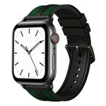 xDfind 火焰混合尼龍編織矽膠錶帶，適用於 Apple Watch 42 / 44 / 45 / 46 / 49mm，適用於 Apple Watch 38 / 40 / 41 / S11 42mm