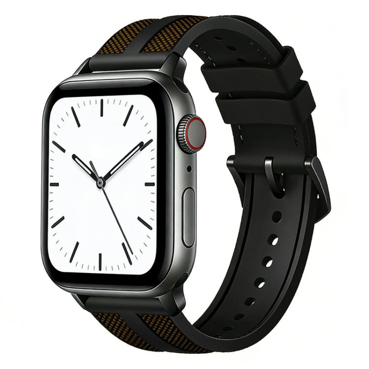 xDfind 火焰混合尼龍編織矽膠錶帶，適用於 Apple Watch 42 / 44 / 45 / 46 / 49mm，適用於 Apple Watch 38 / 40 / 41 / S11 42mm