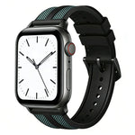 xDfind 火焰混合尼龍編織矽膠錶帶，適用於 Apple Watch 42 / 44 / 45 / 46 / 49mm，適用於 Apple Watch 38 / 40 / 41 / S11 42mm
