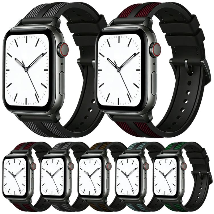 xDfind 火焰混合尼龍編織矽膠錶帶，適用於 Apple Watch 42 / 44 / 45 / 46 / 49mm，適用於 Apple Watch 38 / 40 / 41 / S11 42mm