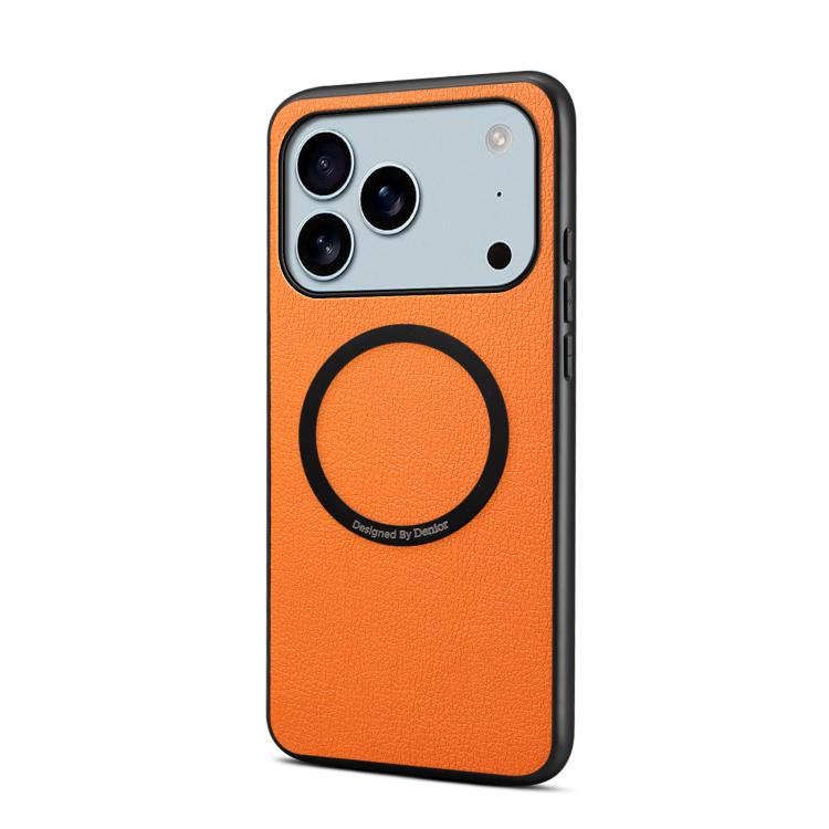 Denior A08 PU 素食皮革小牛皮紋理磁吸手機殼，適用於 iPhone 17 Pro Max，iPhone 17 Pro，iPhone 17，iPhone Air