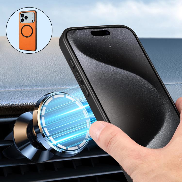 Denior A08 PU 素食皮革小牛皮紋理磁吸手機殼，適用於 iPhone 17 Pro Max，iPhone 17 Pro，iPhone 17，iPhone Air