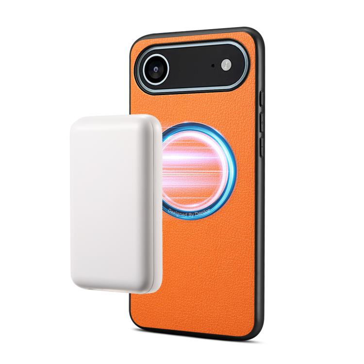 Denior A08 PU 素食皮革小牛皮紋理磁吸手機殼，適用於 iPhone 17 Pro Max，iPhone 17 Pro，iPhone 17，iPhone Air