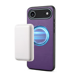 Denior A08 PU 素食皮革小牛皮紋理磁吸手機殼，適用於 iPhone 17 Pro Max，iPhone 17 Pro，iPhone 17，iPhone Air