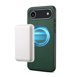 Denior A08 PU 素食皮革小牛皮紋理磁吸手機殼，適用於 iPhone 17 Pro Max，iPhone 17 Pro，iPhone 17，iPhone Air