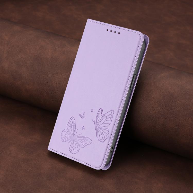 強磁雙蝶RFID素食皮革手機殼，適用於iPhone 12 Pro Max、iPhone 11 Pro Max、iPhone 11、iPhone 11 Pro
