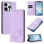強力磁性雙蝶形RFID素皮手機殼，適用於iPhone Air、iPhone 16 Pro Max、iPhone 16 Pro、iPhone 16 Plus