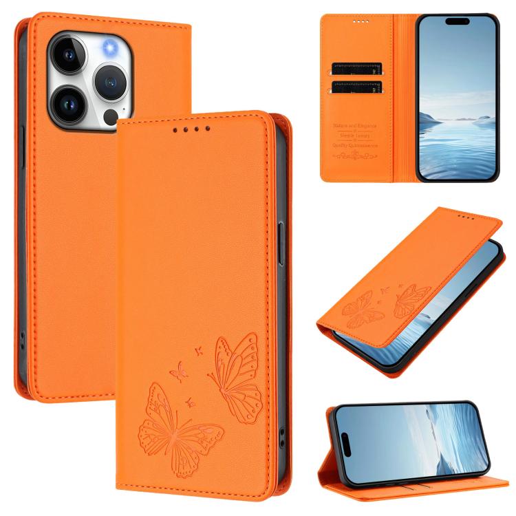 強力磁性雙蝶形RFID素皮手機殼，適用於iPhone Air、iPhone 16 Pro Max、iPhone 16 Pro、iPhone 16 Plus