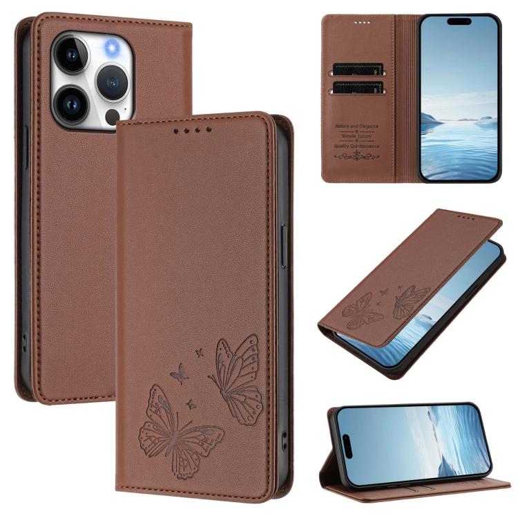 強力磁性雙蝶形RFID素皮手機殼，適用於iPhone Air、iPhone 16 Pro Max、iPhone 16 Pro、iPhone 16 Plus
