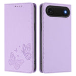 強力磁性雙蝶形RFID素皮手機殼，適用於iPhone Air、iPhone 16 Pro Max、iPhone 16 Pro、iPhone 16 Plus