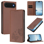 強力磁性雙蝶形RFID素皮手機殼，適用於iPhone Air、iPhone 16 Pro Max、iPhone 16 Pro、iPhone 16 Plus