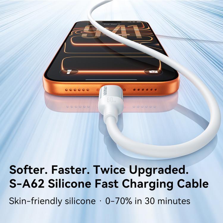 JOYROOM S-A62 活力系列 3A USB-A 轉 8 Pin 快充數據線，長度：1.2m，USB-A 轉 8 Pin