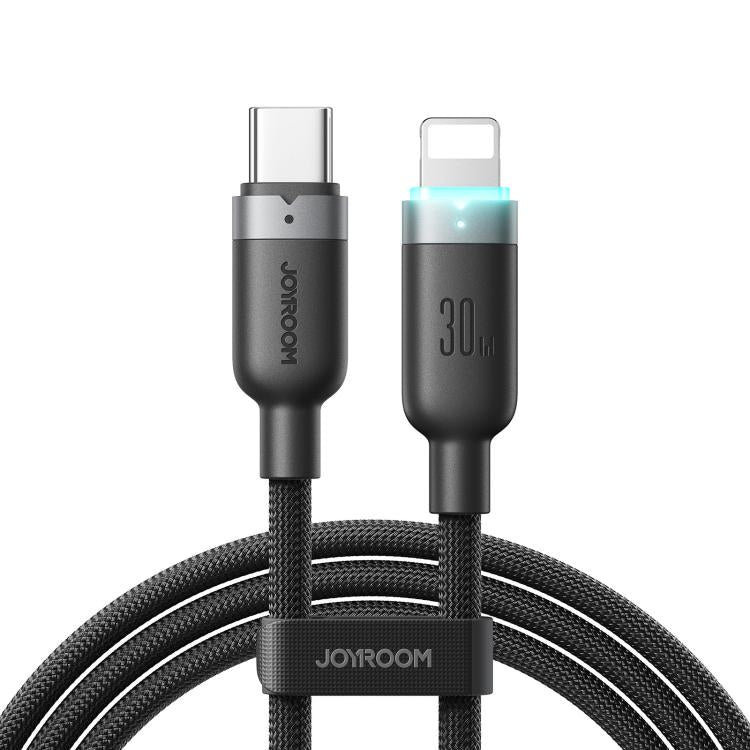 JOYROOM S-A63 StarWay 系列 1.2m 30W Type-C 轉 8 Pin 自動斷電快充數據線，Type-C 轉 8 Pin