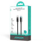 JOYROOM S-A63 StarWay 系列 1.2m 30W Type-C 轉 8 Pin 自動斷電快充數據線，Type-C 轉 8 Pin