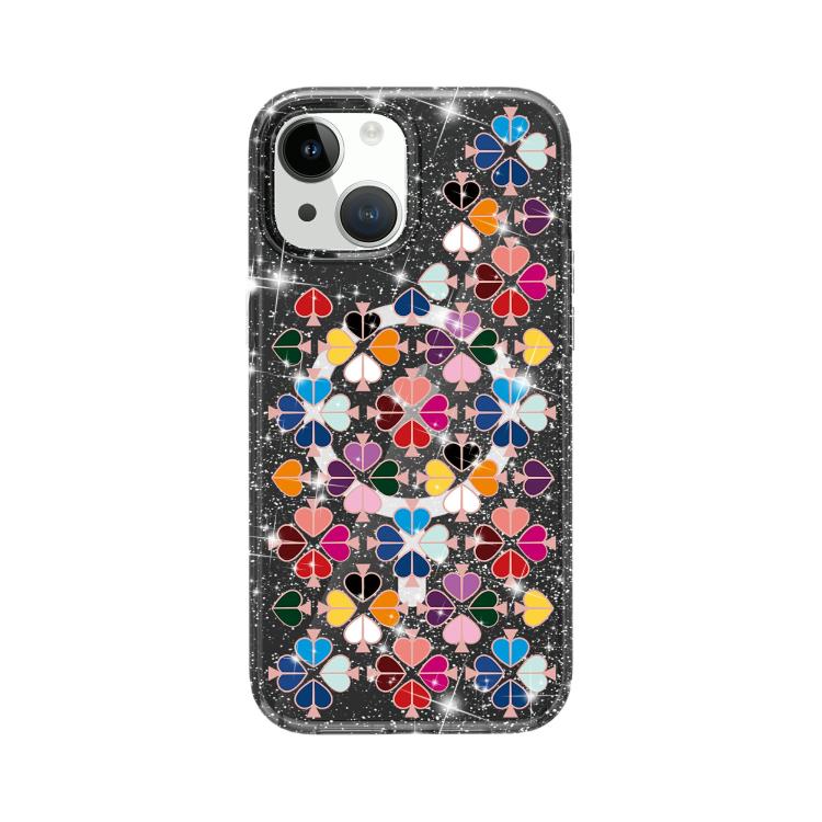 閃耀水晶紅心圖案磁吸手機殼，適用於 iPhone 15、iPhone 14 Plus、iPhone 14、iPhone 14 Pro、iPhone 14 Pro Max、iPhone 13 Pro Max、iPhone 13 Pro、iPhone 13