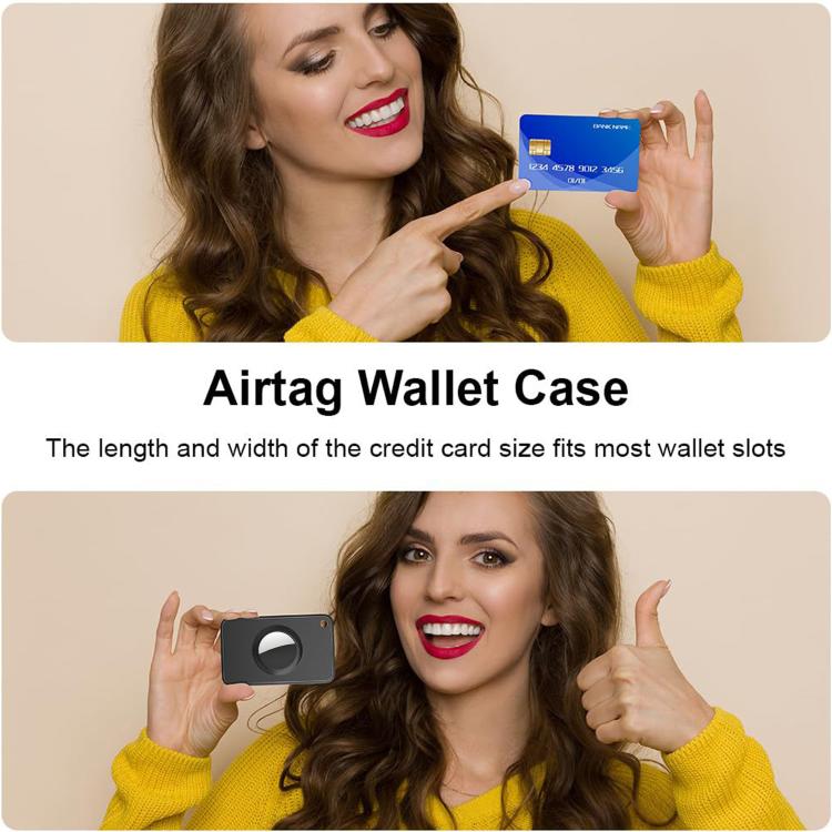XDcase 超薄錢包卡片設計 TPU 保護殼，適用 AirTag 第二代 / 第一代