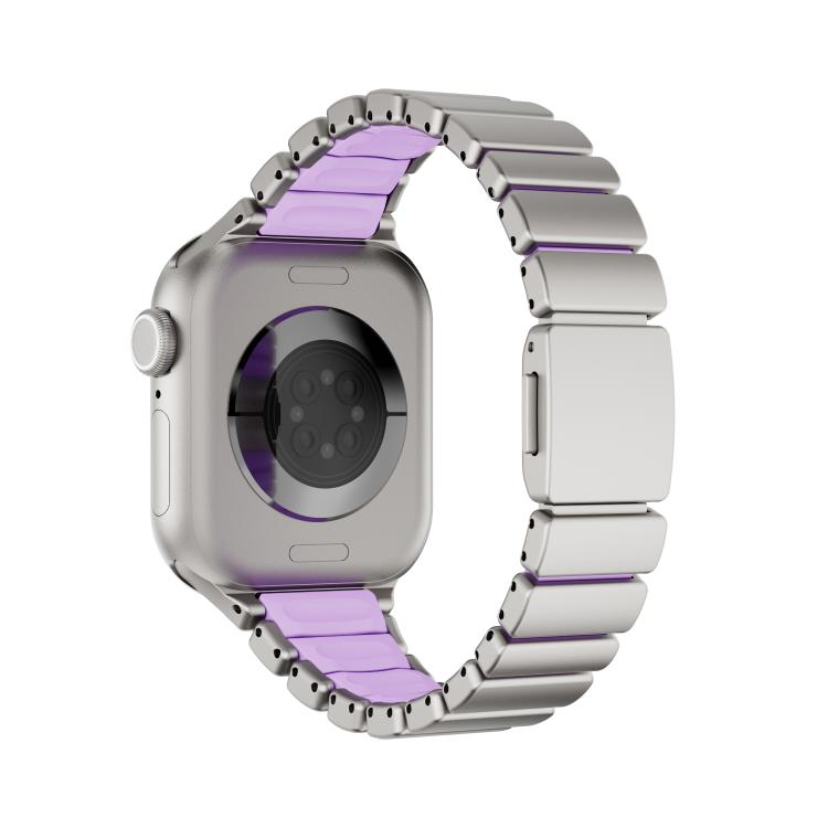 單珠腰部不鏽鋼諾曼磁扣錶帶，適用於 Apple Watch 46mm / 49mm / 45mm / 44mm，適用於 Apple Watch 42mm / 41mm / 40mm / 38mm