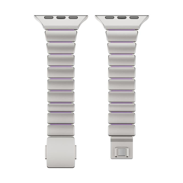 單珠腰部不鏽鋼諾曼磁扣錶帶，適用於 Apple Watch 46mm / 49mm / 45mm / 44mm，適用於 Apple Watch 42mm / 41mm / 40mm / 38mm