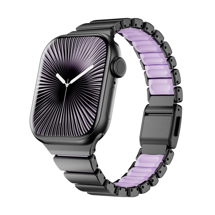 單珠腰部不鏽鋼諾曼磁扣錶帶，適用於 Apple Watch 46mm / 49mm / 45mm / 44mm，適用於 Apple Watch 42mm / 41mm / 40mm / 38mm