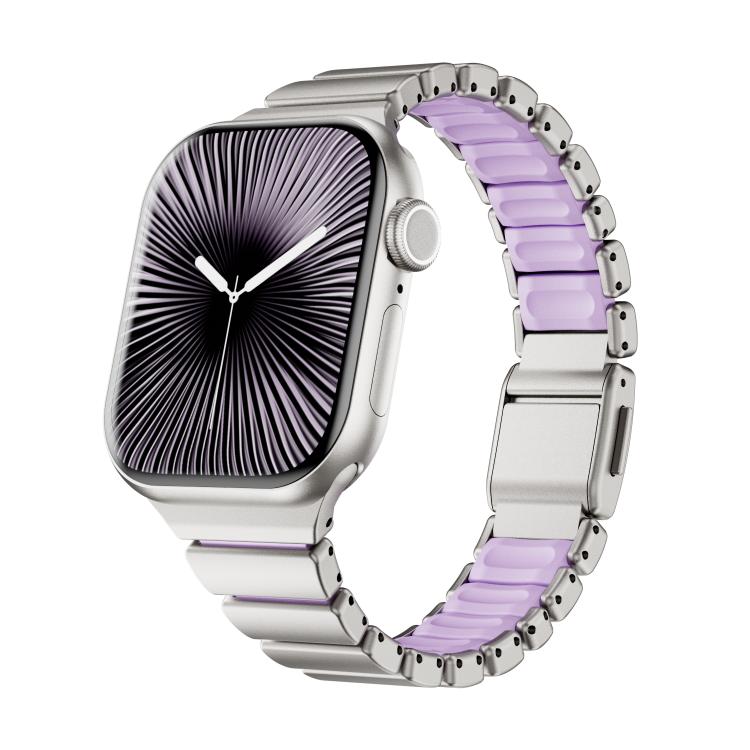 單珠腰部不鏽鋼諾曼磁扣錶帶，適用於 Apple Watch 46mm / 49mm / 45mm / 44mm，適用於 Apple Watch 42mm / 41mm / 40mm / 38mm