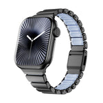 單珠腰部不鏽鋼諾曼磁扣錶帶，適用於 Apple Watch 46mm / 49mm / 45mm / 44mm，適用於 Apple Watch 42mm / 41mm / 40mm / 38mm