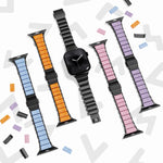 單珠腰部不鏽鋼諾曼磁扣錶帶，適用於 Apple Watch 46mm / 49mm / 45mm / 44mm，適用於 Apple Watch 42mm / 41mm / 40mm / 38mm