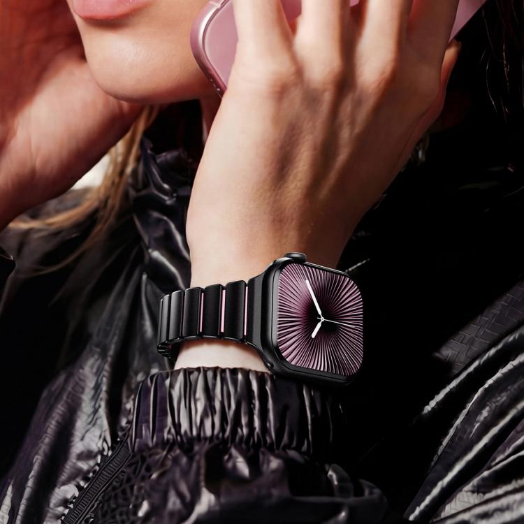 單珠腰部不鏽鋼諾曼磁扣錶帶，適用於 Apple Watch 46mm / 49mm / 45mm / 44mm，適用於 Apple Watch 42mm / 41mm / 40mm / 38mm