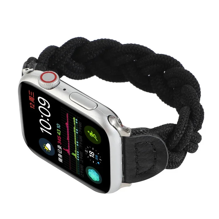 彈性織布錶帶，適用 Apple Watch Series 6 & SE & 5 & 4 44mm / 3 & 2 & 1 42mm，長度 160mm