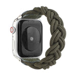 彈性織布錶帶，適用 Apple Watch Series 6 & SE & 5 & 4 44mm / 3 & 2 & 1 42mm，長度 160mm
