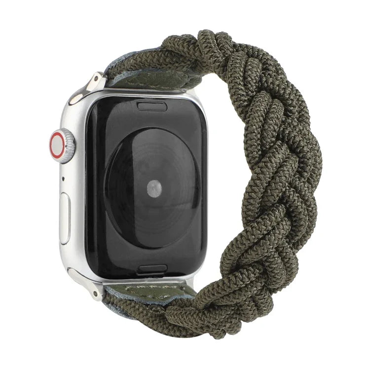 彈性織布錶帶，適用 Apple Watch Series 6 & SE & 5 & 4 44mm / 3 & 2 & 1 42mm，長度 160mm
