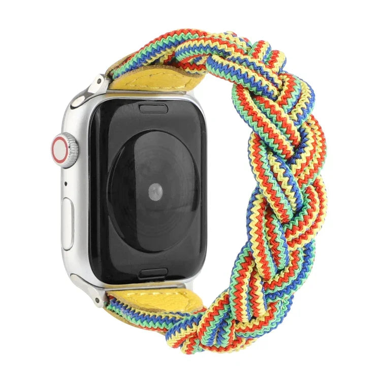 彈性織布錶帶，適用 Apple Watch Series 6 & SE & 5 & 4 44mm / 3 & 2 & 1 42mm，長度 160mm