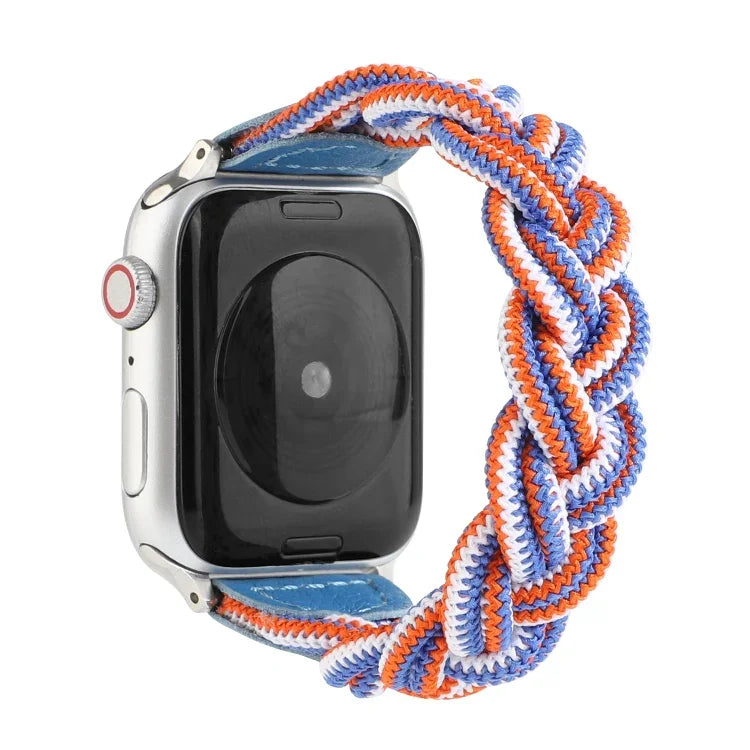 彈性織布錶帶，適用 Apple Watch Series 6 & SE & 5 & 4 44mm / 3 & 2 & 1 42mm，長度 160mm