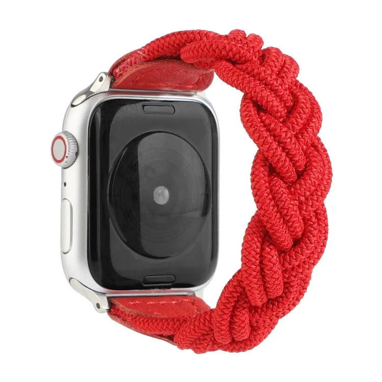 彈性織布錶帶，適用 Apple Watch Series 6 & SE & 5 & 4 44mm / 3 & 2 & 1 42mm，長度 160mm