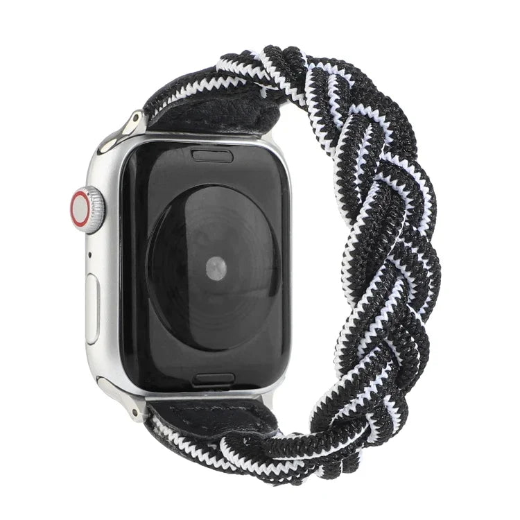彈性織布錶帶，適用 Apple Watch Series 6 & SE & 5 & 4 44mm / 3 & 2 & 1 42mm，長度 160mm