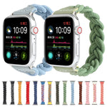 彈性織布錶帶，適用 Apple Watch Series 6 & SE & 5 & 4 44mm / 3 & 2 & 1 42mm，長度 160mm
