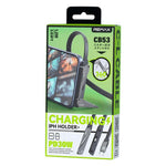 REMAX CB53 1.2m PD30W Type-C 轉 8 Pin 手機支架編織快充數據線，Type-C 轉 8 Pin