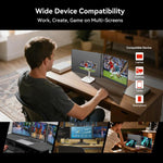 Blackview DCM6 14 吋雙螢幕便攜式筆記型電腦擴充顯示器含支架，DCM6