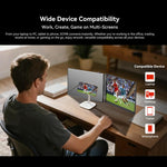 Blackview DCM8 15.3 吋雙顯示便攜式筆記型電腦 LCD 螢幕擴充器含支架，DCM8