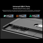 Blackview DCM8 15.3 吋雙顯示便攜式筆記型電腦 LCD 螢幕擴充器含支架，DCM8