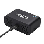 YMX-615-LCD470W 4 個 Type-C 及 2 個 USB 470W GaN 多功能充電器，澳規插頭、歐規插頭、英規插頭、美規插頭