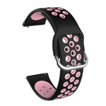 適用於 Samsung Galaxy Watch Active2 44mm 雙色矽膠替換錶帶