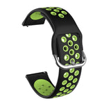適用於 Samsung Galaxy Watch Active2 44mm 雙色矽膠替換錶帶