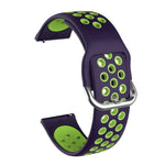 適用於 Samsung Galaxy Watch Active2 44mm 雙色矽膠替換錶帶