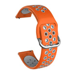 適用於 Samsung Galaxy Watch Active2 44mm 雙色矽膠替換錶帶
