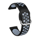 適用於 Samsung Galaxy Watch Active2 44mm 雙色矽膠替換錶帶