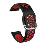 適用於 Samsung Galaxy Watch Active2 44mm 雙色矽膠替換錶帶
