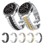 五珠鋼製替換錶帶，20mm 適用於 Samsung Galaxy Watch 3 41mm，22mm 適用於 Samsung Galaxy Watch 3 45mm，20mm 適用於 Amazfit GTR 2 / Amazfit GTR 47mm，22mm 適用於 Amazfit GTR 42mm，20mm 適用於 Huawei Watch GT 2 42mm