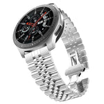 五珠鋼製替換錶帶，20mm 適用於 Samsung Galaxy Watch 3 41mm，22mm 適用於 Samsung Galaxy Watch 3 45mm，20mm 適用於 Amazfit GTR 2 / Amazfit GTR 47mm，22mm 適用於 Amazfit GTR 42mm，20mm 適用於 Huawei Watch GT 2 42mm